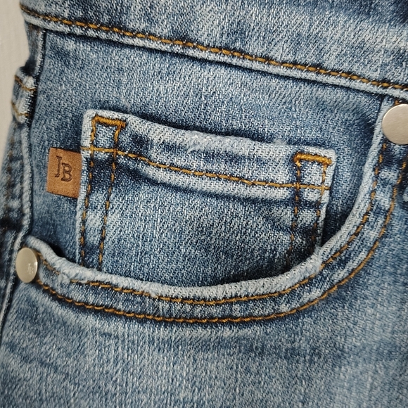 High-Rise Blue Denim Overalls Jeans - Womens - Picture 14 of 16